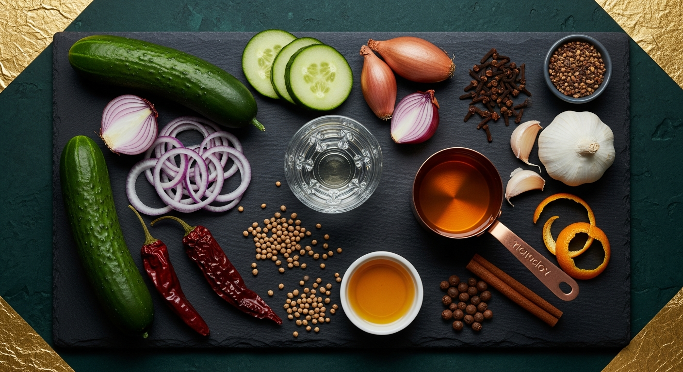 Bespoke ingredients flat-lay